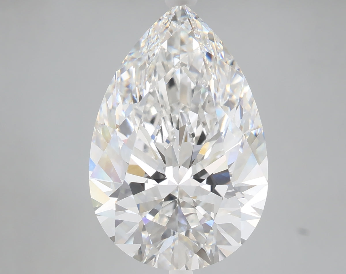 7.06 carat pear lab grown diamond E color VVS2 clarity