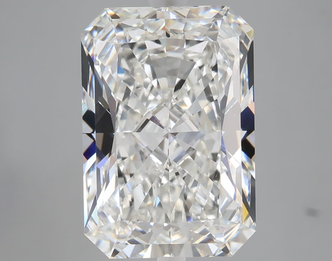5.87 carat radiant lab grown diamond F color VVS2 clarity