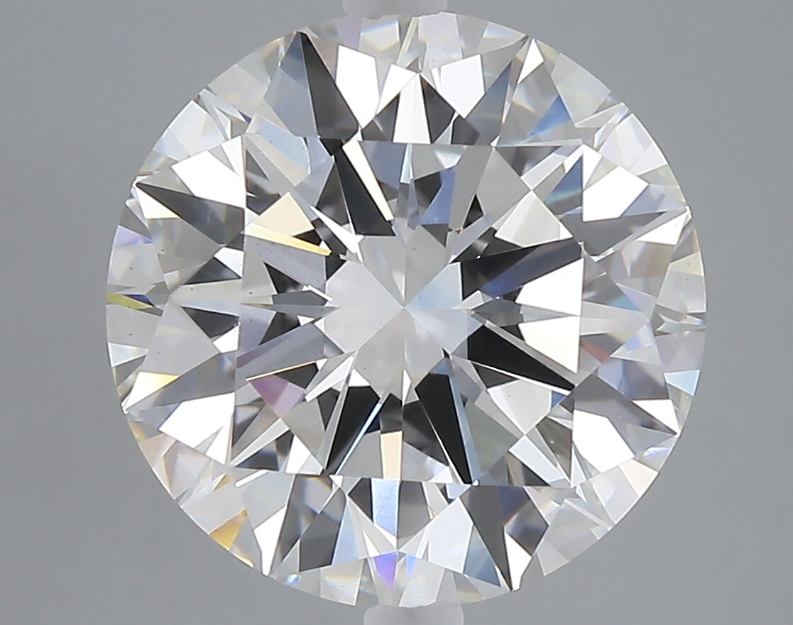 6.96 carat round lab grown diamond F color VS1 clarity