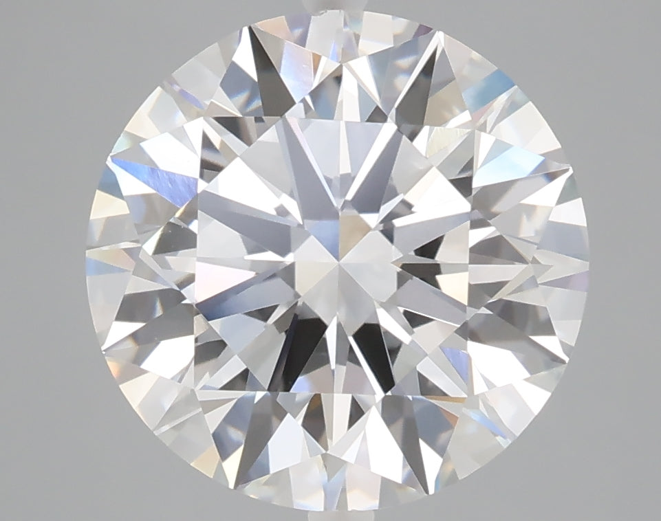 5.03 carat round lab grown diamond E color VVS2 clarity