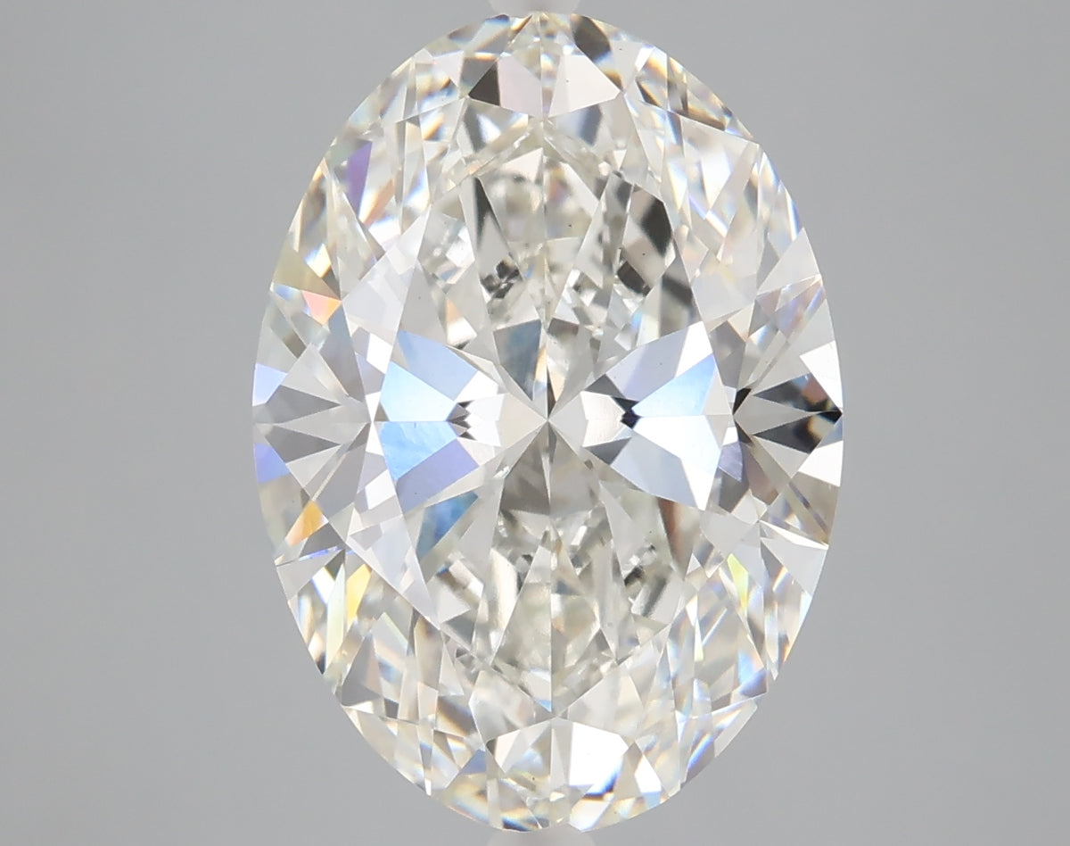 6.04 carat oval lab grown diamond G color VS1 clarity