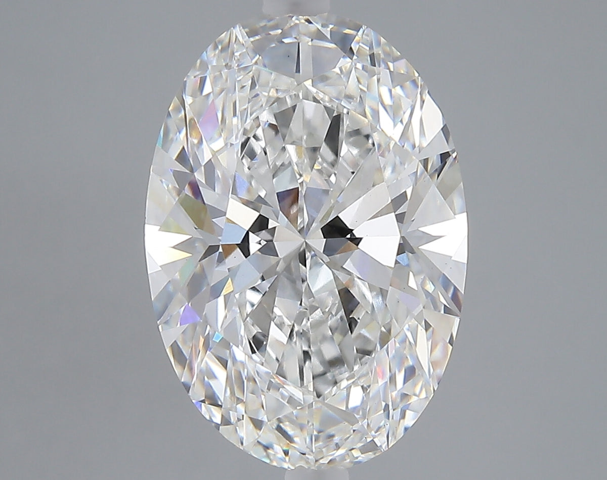 6.03 carat oval lab grown diamond E color VS1 clarity