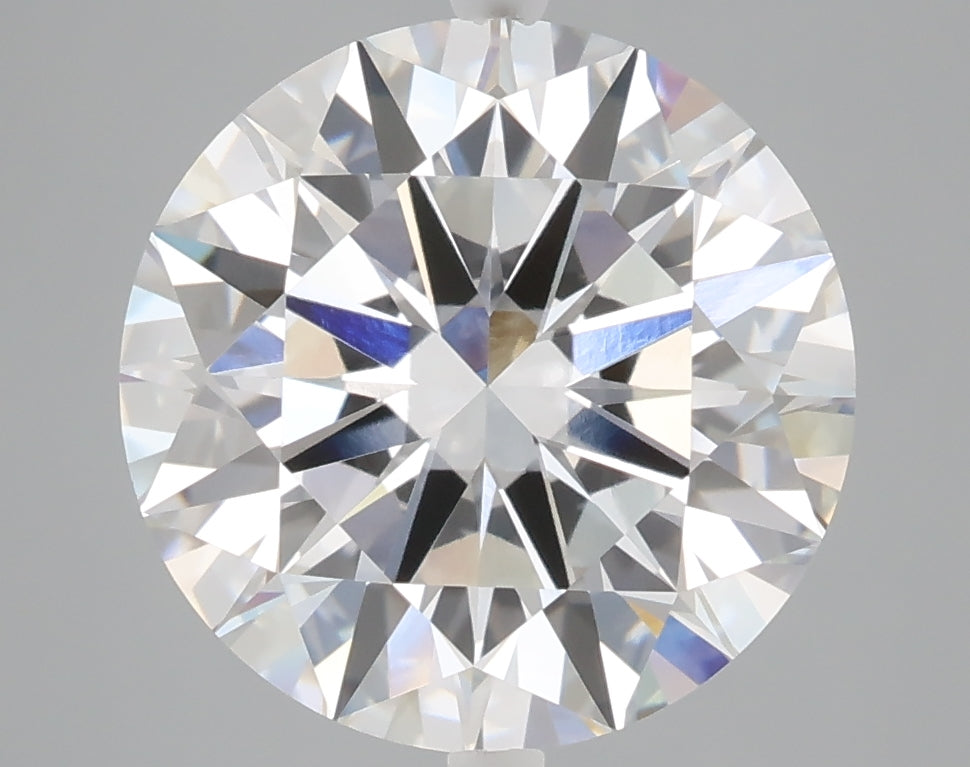 5.10 carat round lab grown diamond E color VVS2 clarity