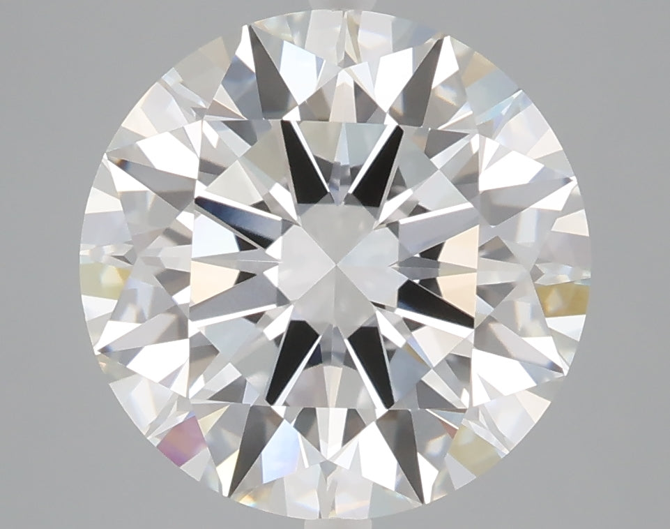 5.07 carat round lab grown diamond F color VVS2 clarity