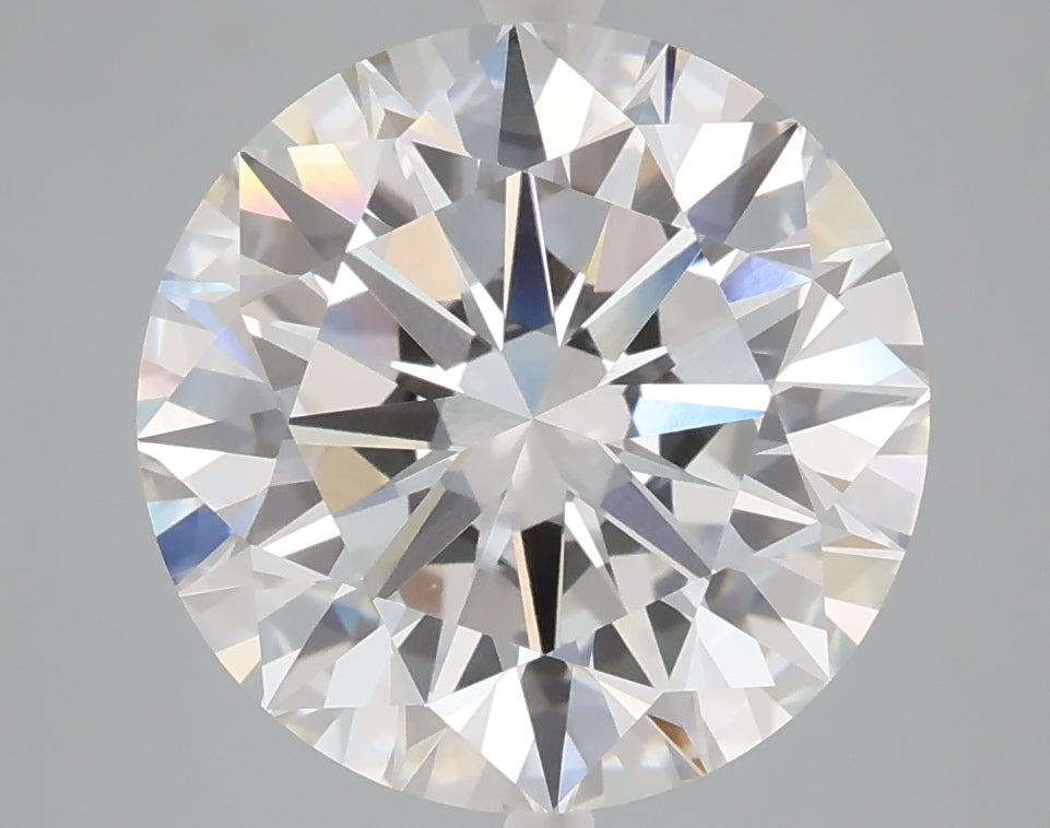 5.04 carat round lab grown diamond E color VVS2 clarity