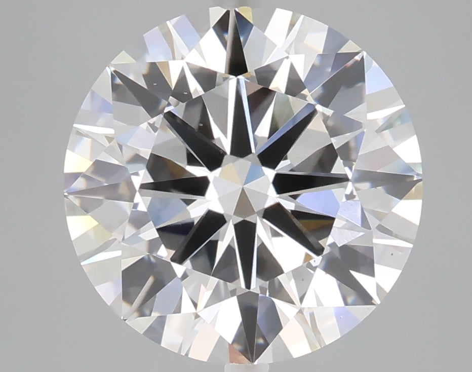 4.53 carat round lab grown diamond F color VS2 clarity