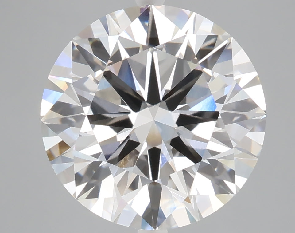 5.01 carat round lab grown diamond E color VVS2 clarity