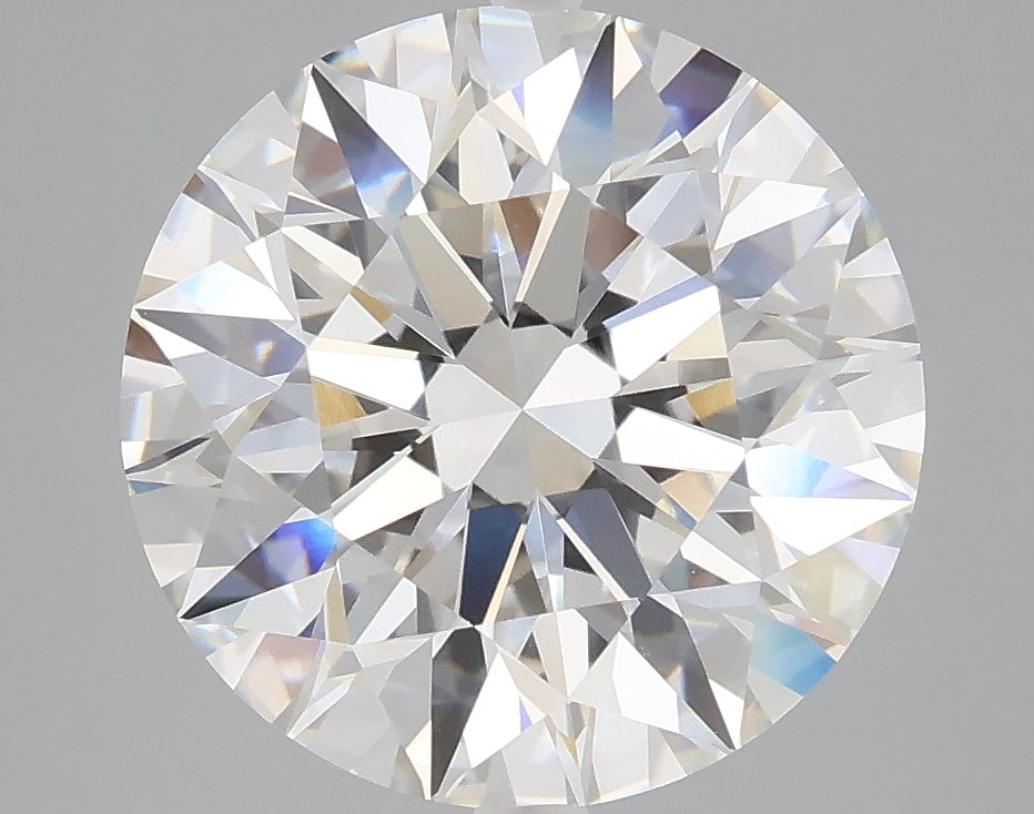 5.02 carat round lab grown diamond E color VVS2 clarity