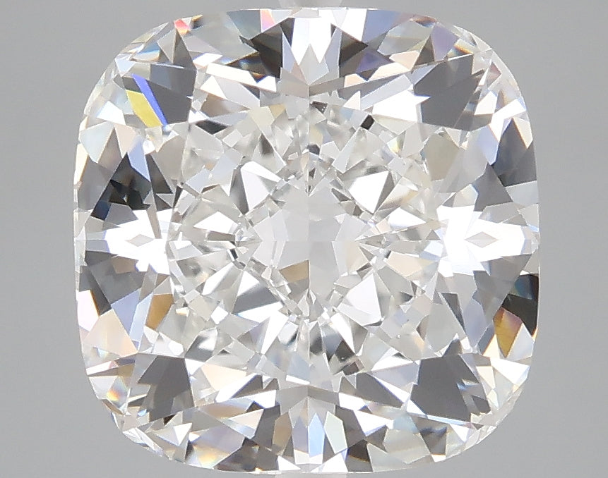 5.24 carat cushion lab grown diamond F color VVS2 clarity