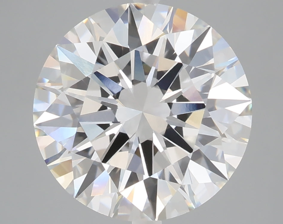 5.01 carat round lab grown diamond E color VVS2 clarity