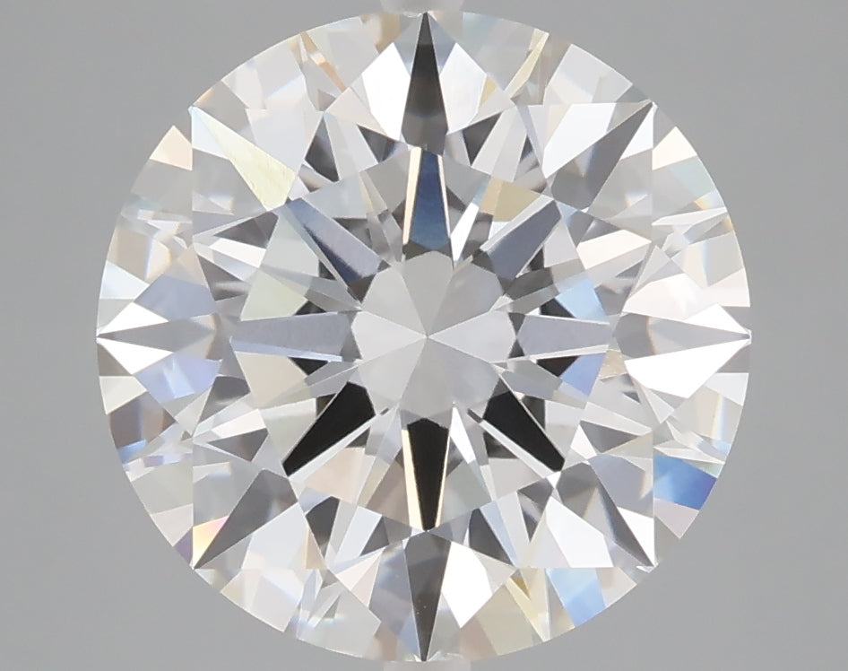 5.04 carat round lab grown diamond F color VVS2 clarity