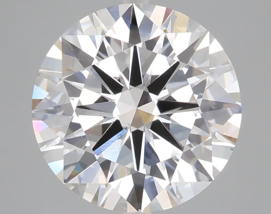 5.00 carat round lab grown diamond E color VVS2 clarity