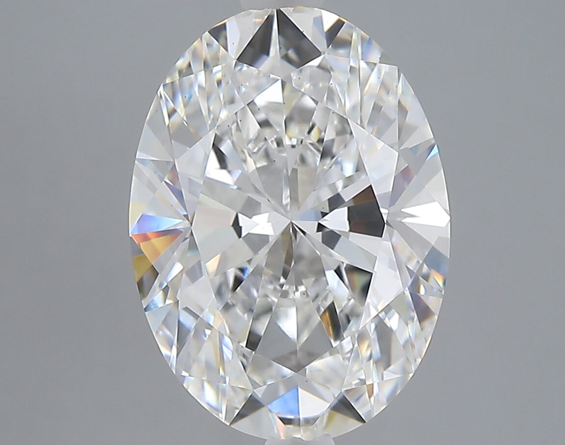 4.51 carat oval lab grown diamond E color VS1 clarity