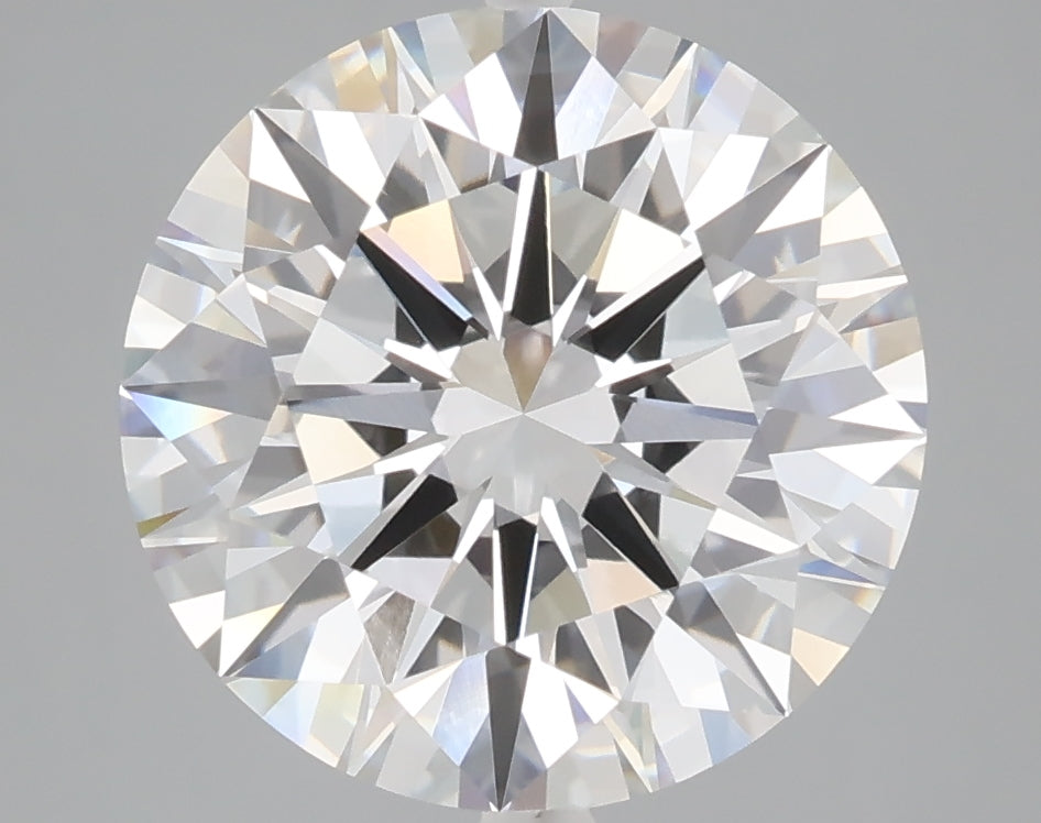 5.04 carat round lab grown diamond E color VVS2 clarity