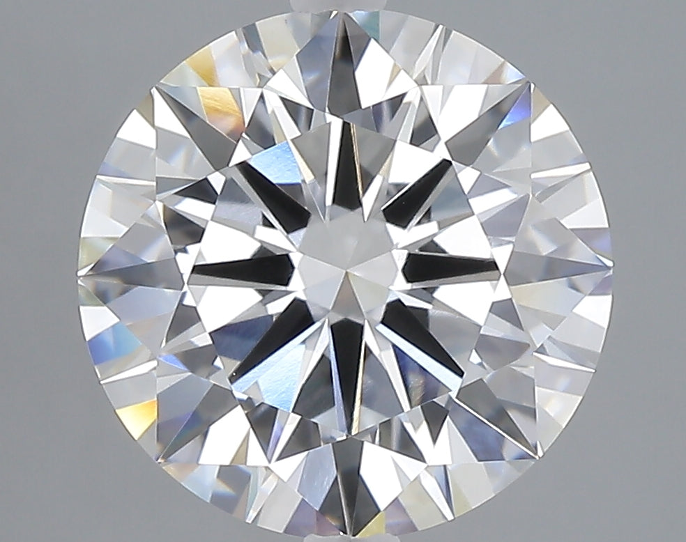 5.03 carat round lab grown diamond E color VVS2 clarity