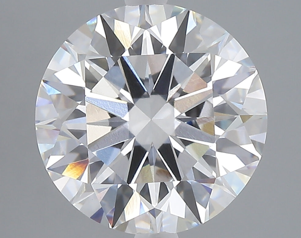 5.03 carat round lab grown diamond E color VVS2 clarity