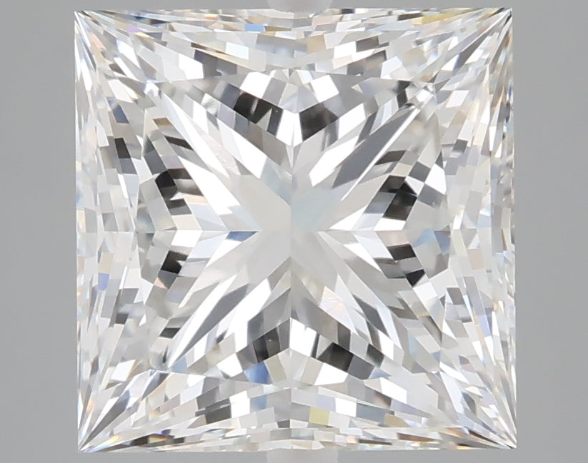 5.02 carat princess lab grown diamond F color VS1 clarity