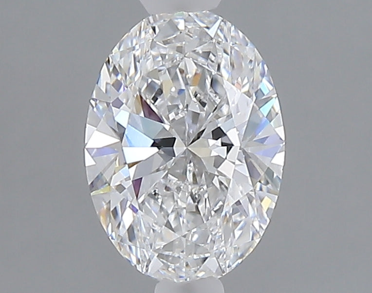 1.08 carat oval lab grown diamond D color VVS2 clarity