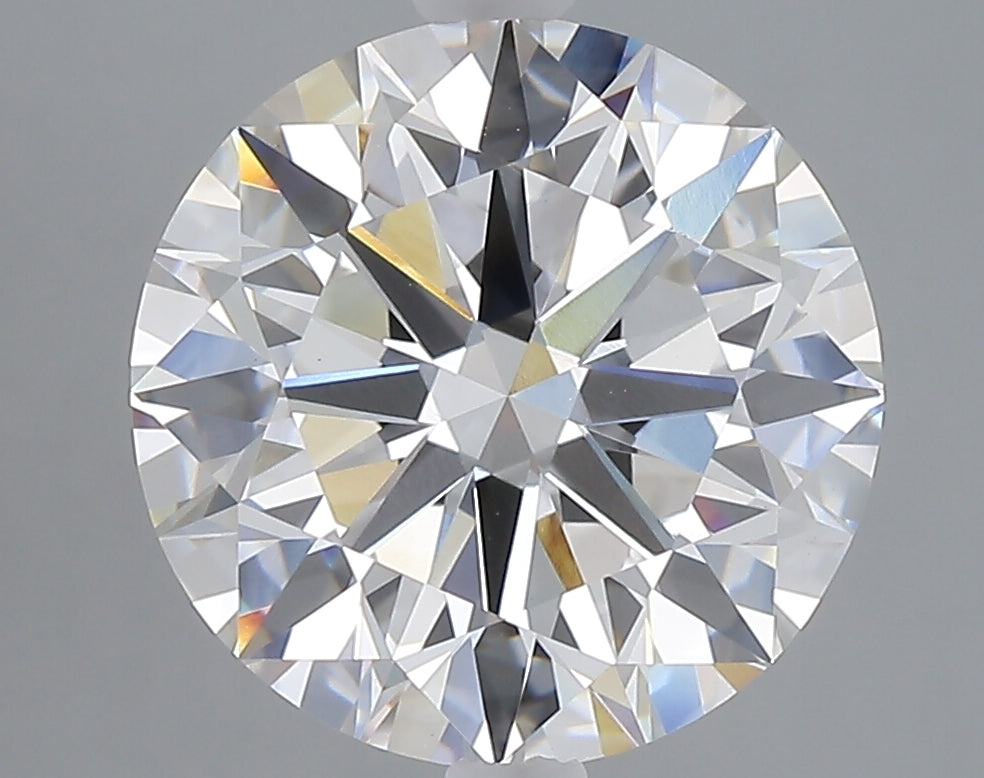 5.00 carat round lab grown diamond E color VVS2 clarity