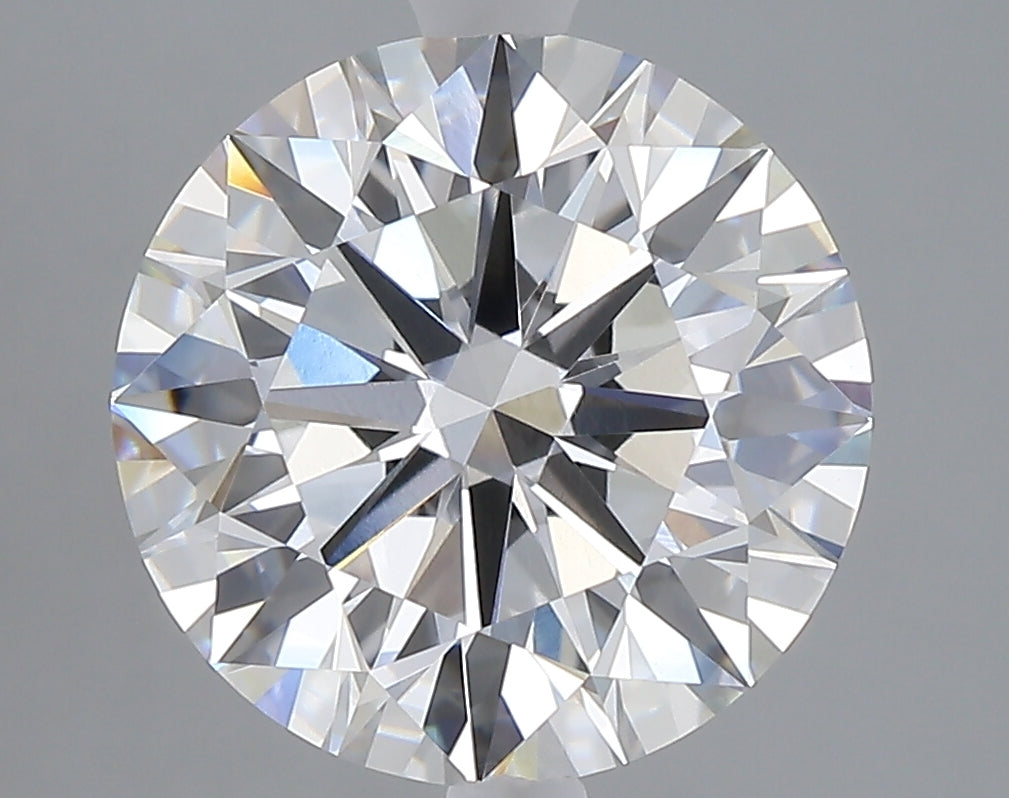 5.02 carat round lab grown diamond E color VVS2 clarity