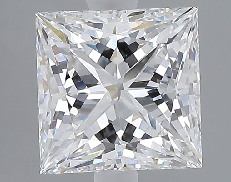 2.60 carat princess lab grown diamond E color VS1 clarity