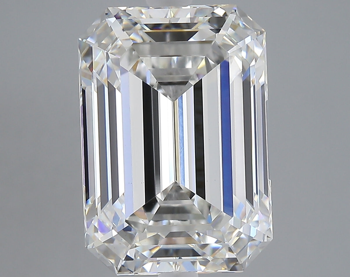 8.30 carat emerald lab grown diamond F color VS1 clarity