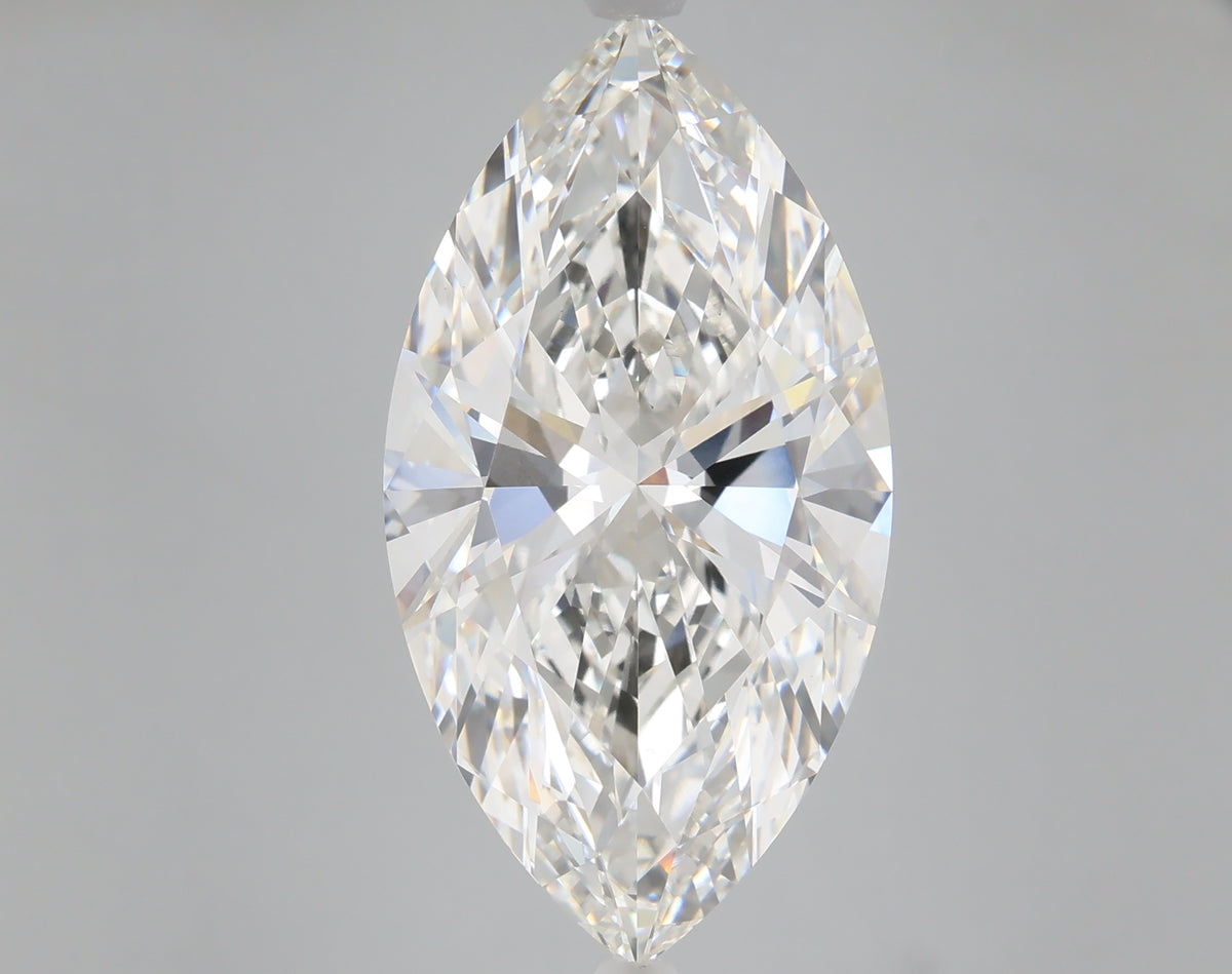 10.02 carat marquise lab grown diamond G color VVS2 clarity