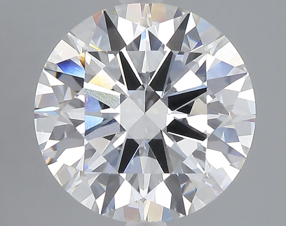 5.02 carat round lab grown diamond E color VVS2 clarity