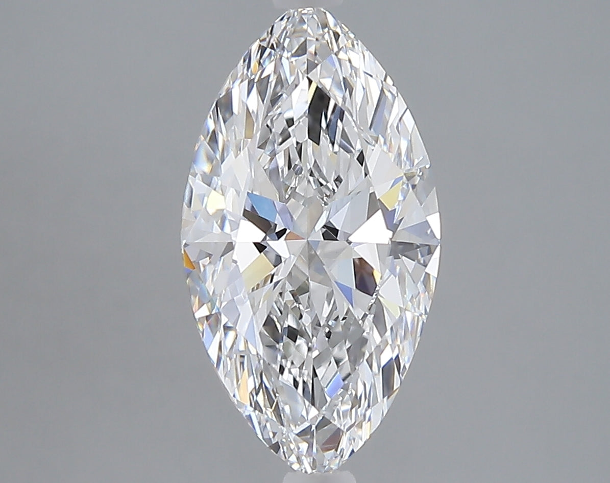 2.54 carat marquise lab grown diamond D color VVS2 clarity