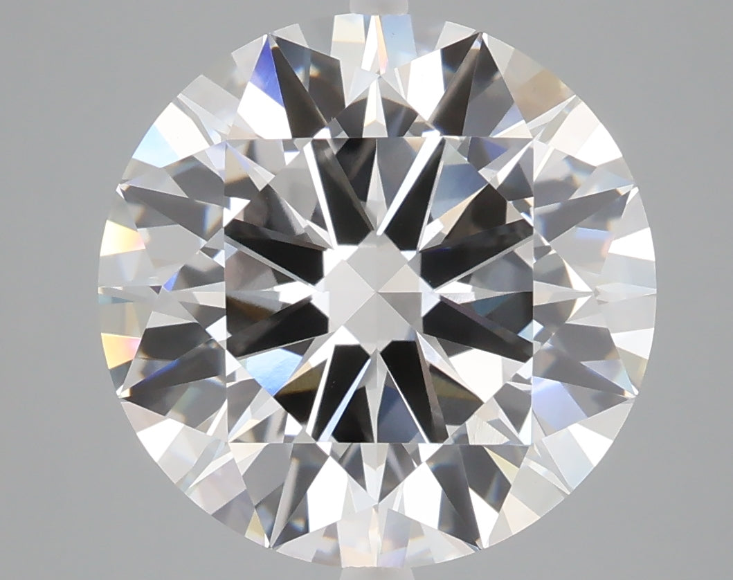 6.58 carat round lab grown diamond F color VS1 clarity