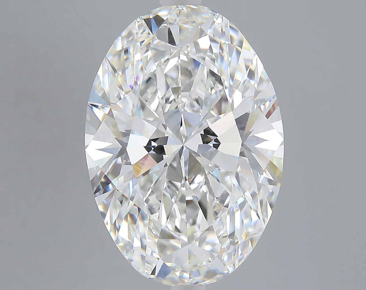 9.05 carat oval lab grown diamond F color VVS2 clarity