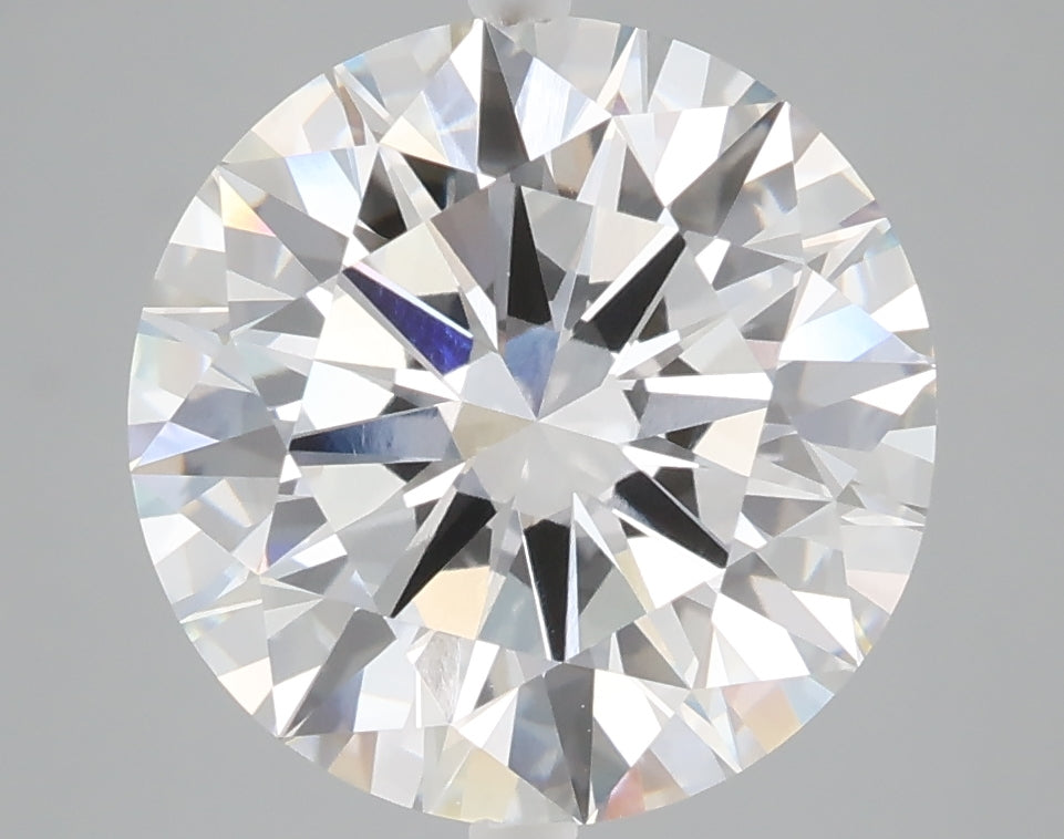 5.10 carat round lab grown diamond E color VVS2 clarity