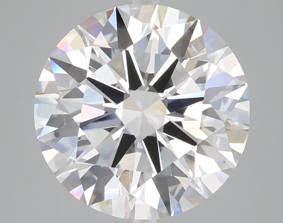 5.08 carat round lab grown diamond E color VS1 clarity