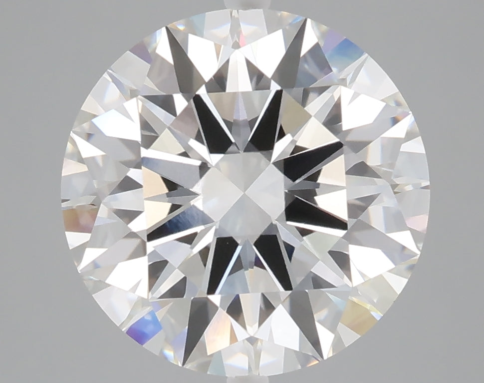 5.09 carat round lab grown diamond E color VVS2 clarity