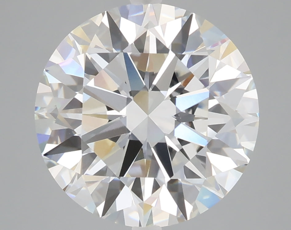 5.07 carat round lab grown diamond E color VVS1 clarity