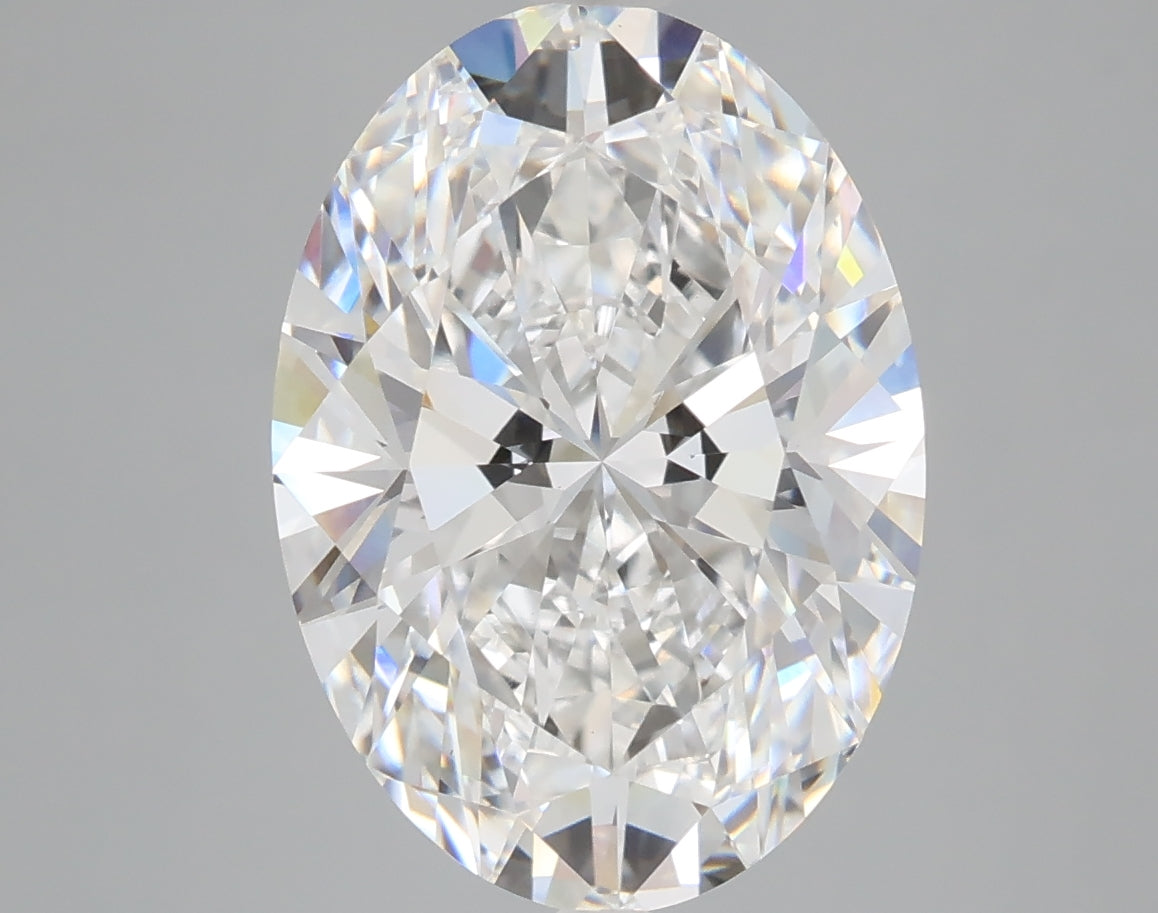 5.24 carat oval lab grown diamond D color VS1 clarity