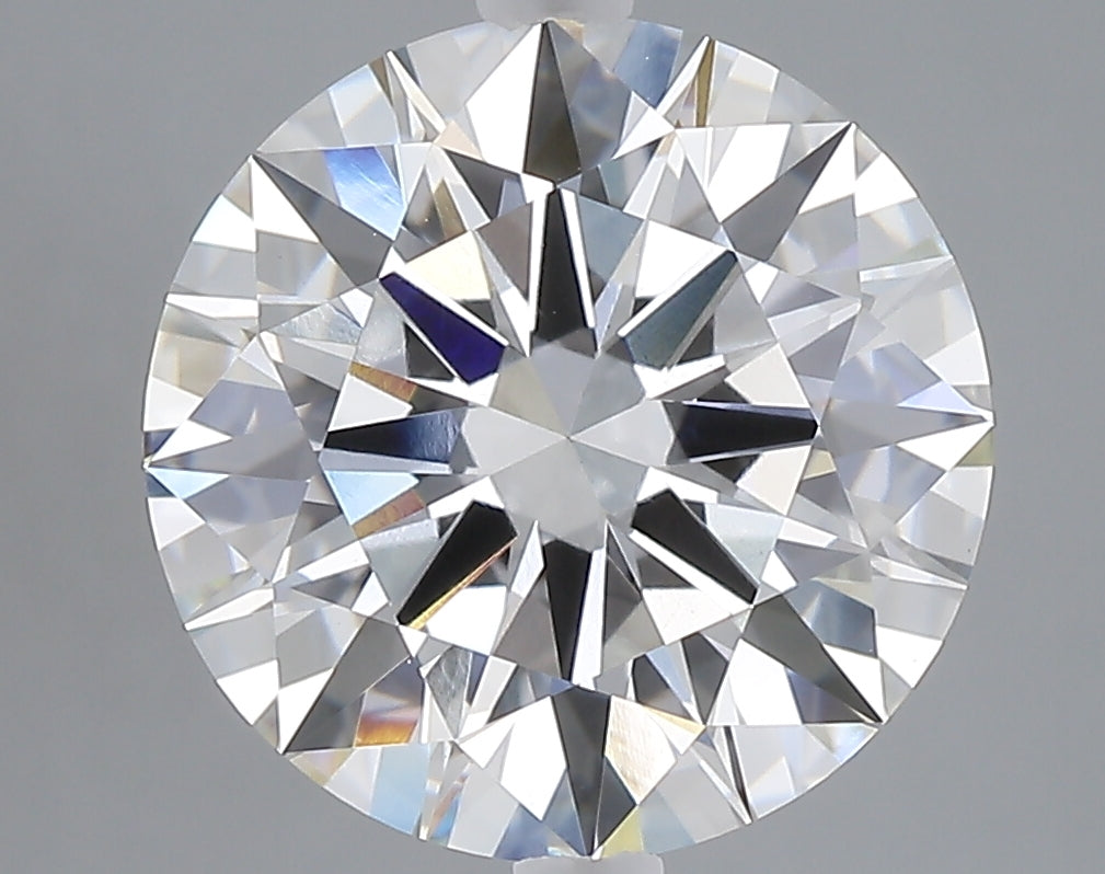 5.09 carat round lab grown diamond E color VVS2 clarity