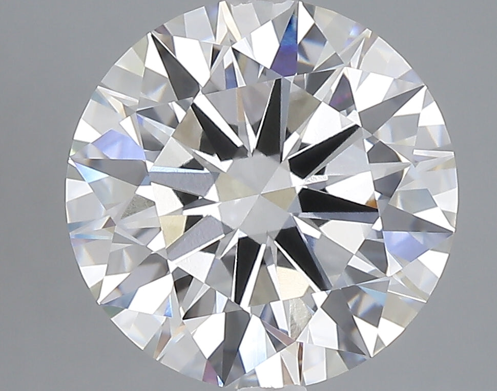 5.04 carat round lab grown diamond E color VVS1 clarity