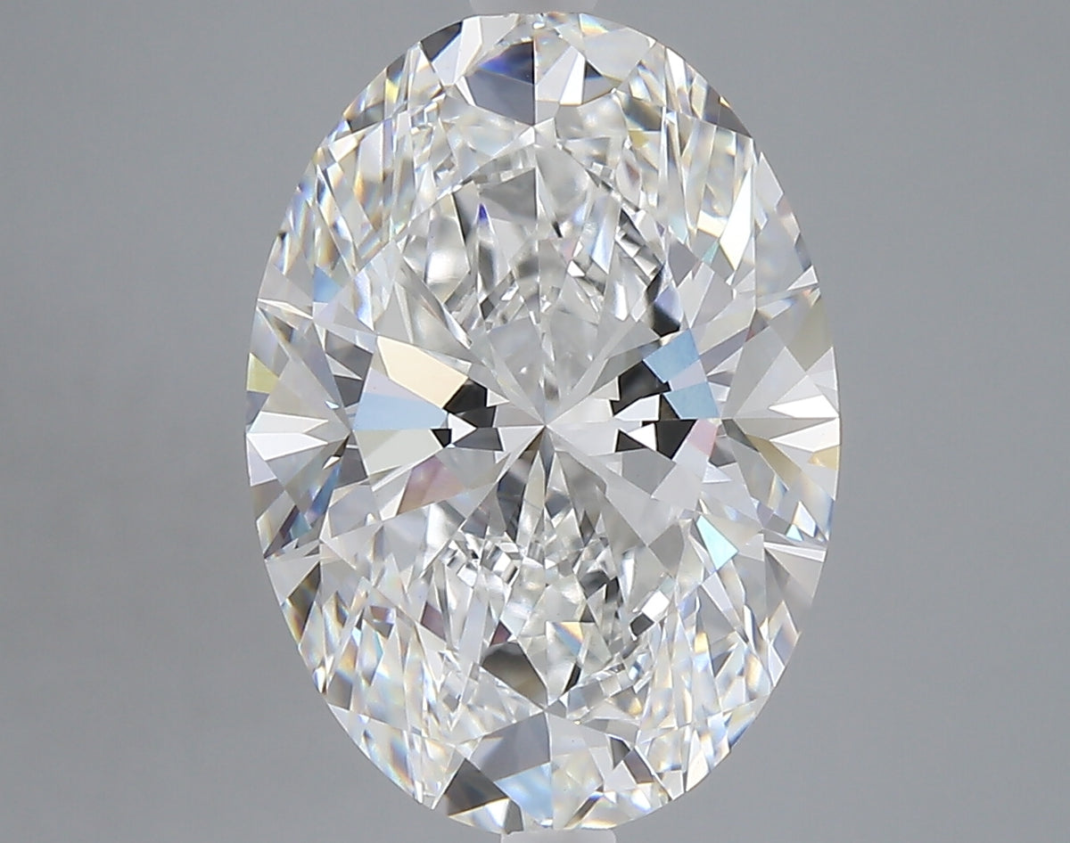 6.23 carat oval lab grown diamond E color VVS2 clarity