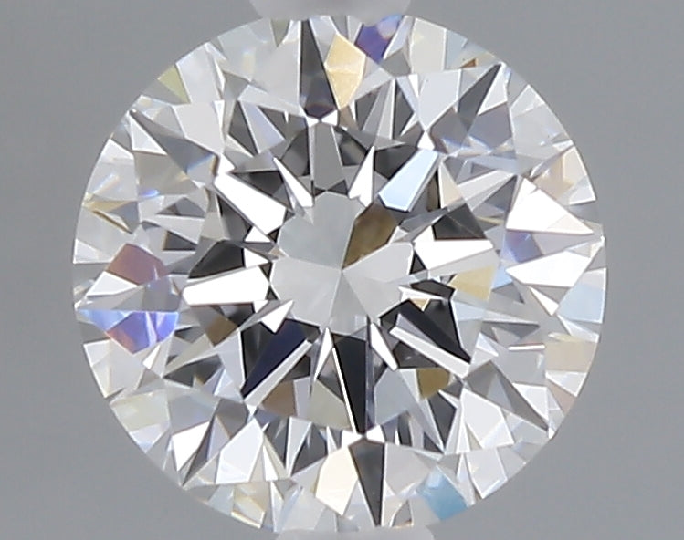 1.08 carat round lab grown diamond D color VVS2 clarity