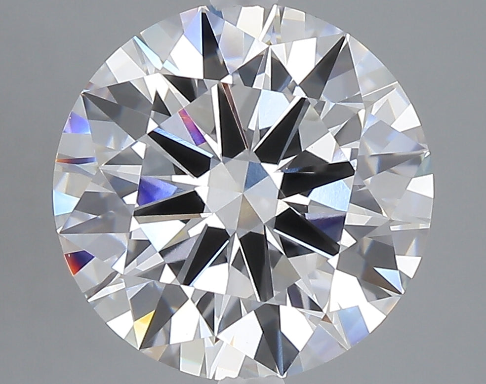 5.01 carat round lab grown diamond E color VVS2 clarity