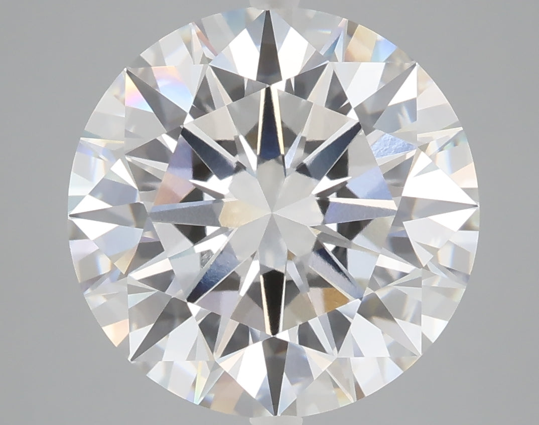 7.09 carat round lab grown diamond F color VVS2 clarity