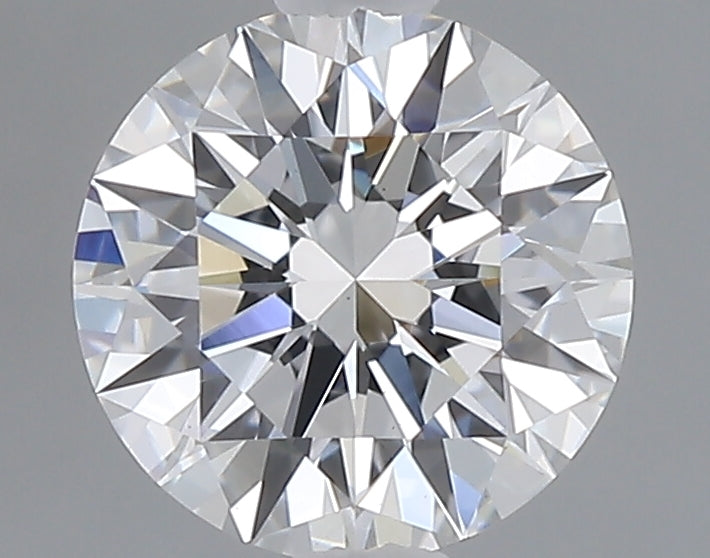 1.08 carat round lab grown diamond D color VVS2 clarity