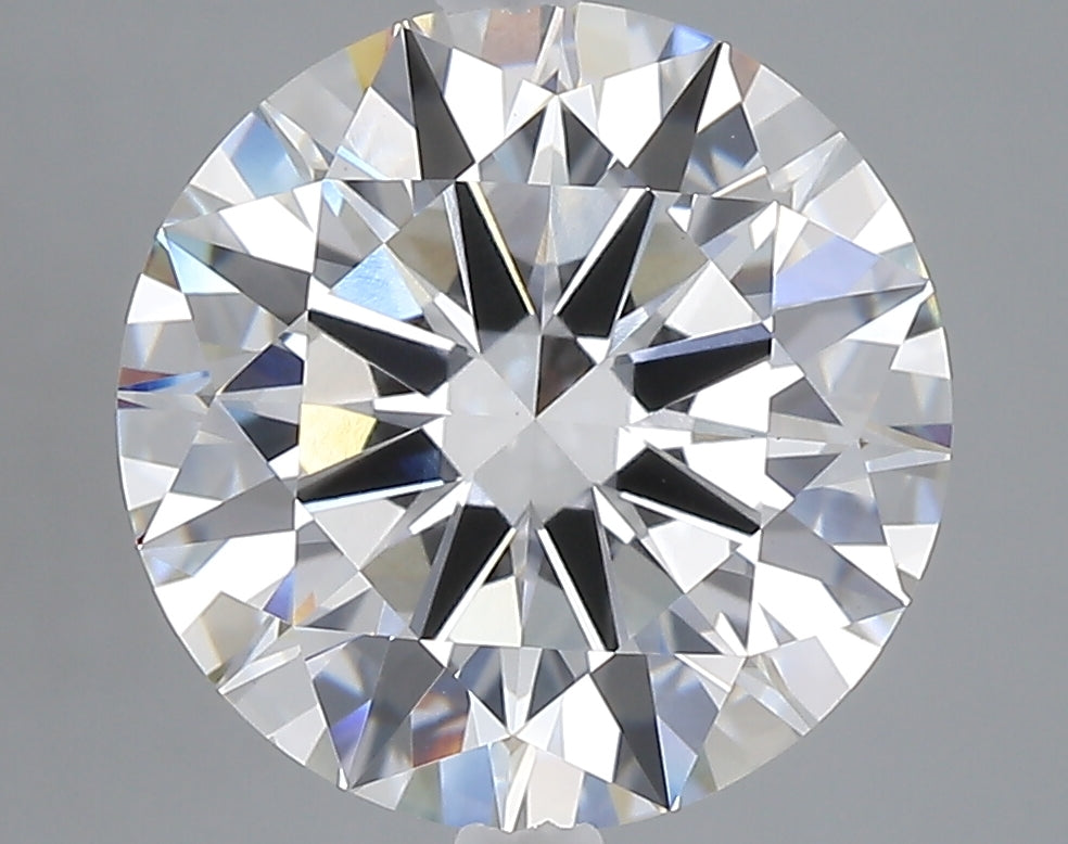 5.03 carat round lab grown diamond E color VS1 clarity
