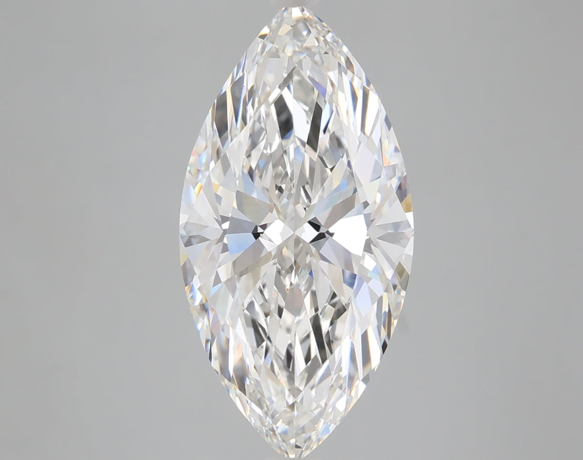 5.03 carat marquise lab grown diamond E color VS1 clarity