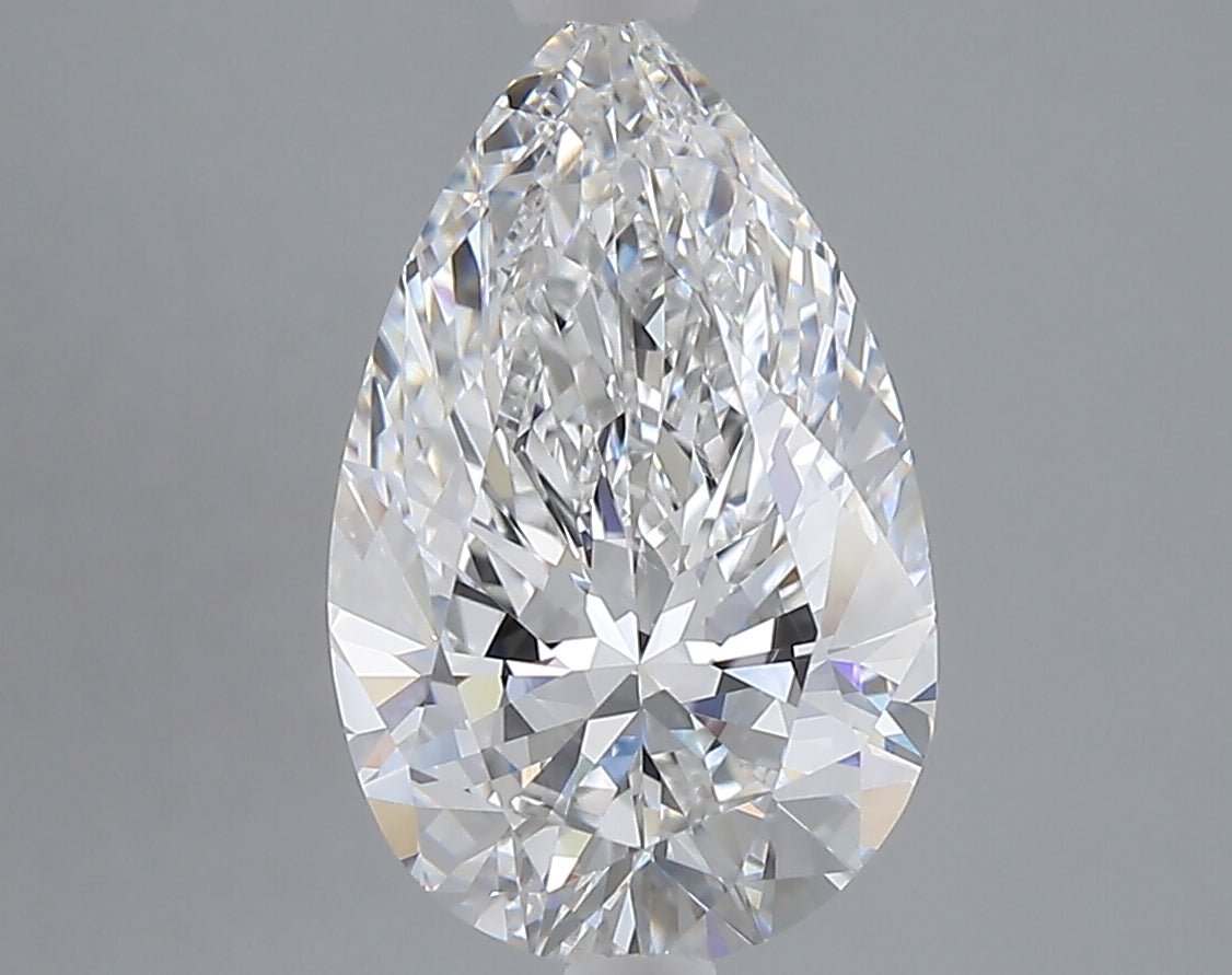 3.10 carat pear lab grown diamond E color VVS2 clarity