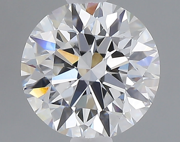 1.08 carat round lab grown diamond D color VVS2 clarity