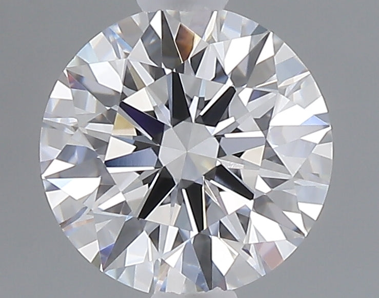 1.01 carat round lab grown diamond D color VVS2 clarity