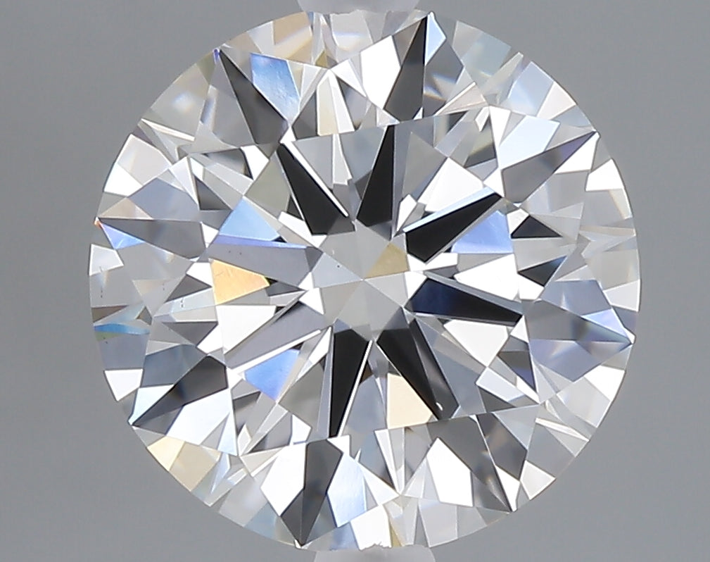 2.55 carat round lab grown diamond F color VS1 clarity
