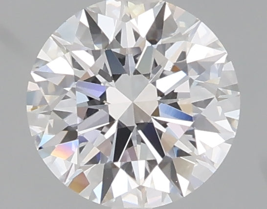 1.07 carat round lab grown diamond D color VVS2 clarity